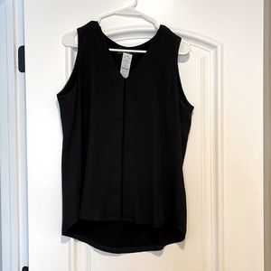 NWT WHBM black SL VNK pleated front shell- size 6